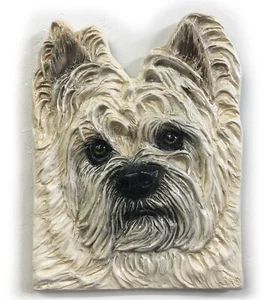 Cairn Terrier Hund Fliese Flachrelief Keramik AUF LAGER Skulptur Alexander Art - Bild 1 von 4