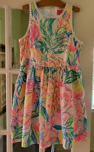 Lilly Pulitzer Girls' Mini Tori Dress Fiesta Bamba Size 12 (24239B) - Picture 1 of 8