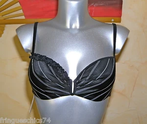Luxurious Black Push Up Bra Lise Charmel 100 B - US 38B Value 95€ New - Picture 1 of 6