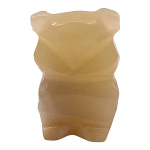 Miniature Hand Carved Onyx Owl Figurine Trinket Zuni Fetish Stone Bird 1.25” - Picture 1 of 3
