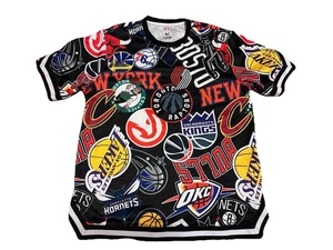 UNK NBA All Over Team Print Shirt Trikot Größe L - Bild 1 von 5