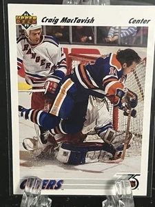 CRAIG MACTAVISH----1991-92 UPPER DECK----OILERS----FREE SHIPPING - Picture 1 of 2