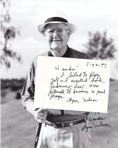 Byron Nelson signiertes Foto und Brief - Bild 1 von 3
