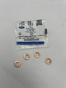 4x Orginal Ford Transit / Custom Dichtring Düsenhalter Kupferringe 2143127 NEU - Bild 1 von 1