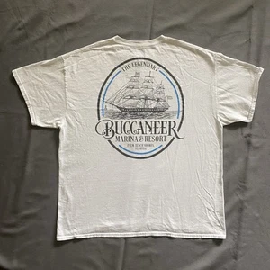 Buccaneer Marina & Resort T Shirt Mens XL White Souvenir Palm Beach Florida - Picture 1 of 11