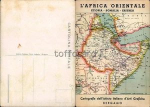 PROPAGANDA WW2 CARTINA MAPPA AFRICA ORIENTALE-A4-18 - Foto 1 di 1