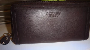 OSPREY BROWN LEATHER PURSE ZIP AROUND WALLET 🌺🌺 - Picture 1 of 9