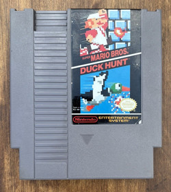Cartucho de juego Super Mario Bros / Duck Hunt NES 1985 - limpio y probado
