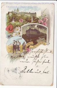 THÜRINGEN ,LITHO GRUSS AUS ALTENBURG , 1895 - Bild 1 von 2