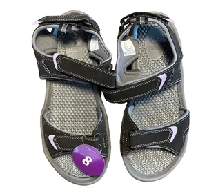 Khombu River Walking Hiking Outdoor Adjustable Sandals women's size US 8M Black - Picture 1 of 3