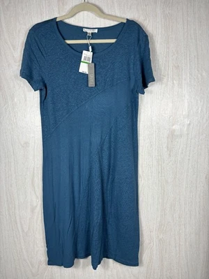 Vestido midi Spense azul mezcla de lino grande para mujer nuevo con etiquetas informal Foto 1 de 4