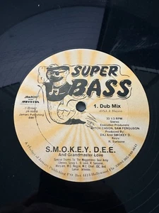 S.M.O.K.E.Y. D.E.E. & Grandmaster Love - SUPER BASS Smokey Dee Electro Bass 12" - Imagen 1 de 2