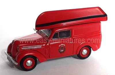 REE CB-203 - Renault JUVAQUATRE Fourgon tôlé POMPIER + Barque - HO (1:87) - Photo 1/4