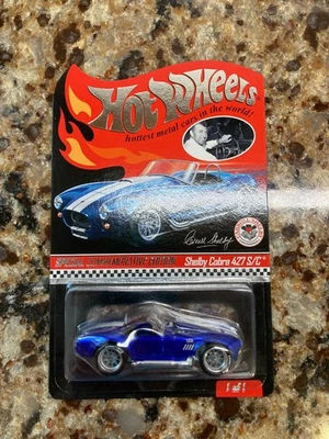 Hot Wheels 2013 RLC Shelby Corbra 427 S/C Blue Ship to Lower 48 Only. Good card. - image 1 of 4