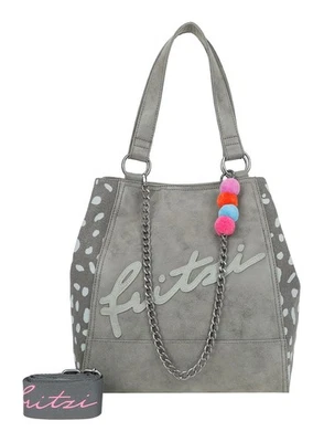 Fritzi aus Preußen Joy01 Limited Ranch Vintage Mix Shopper Tasche Anthra taupe