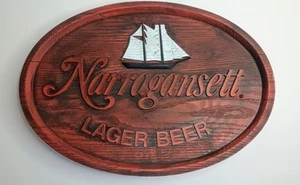Vintage Narragansett Beer Nautical Ship Hanging Wall Sign Cranston Rhode Island - Picture 1 of 8