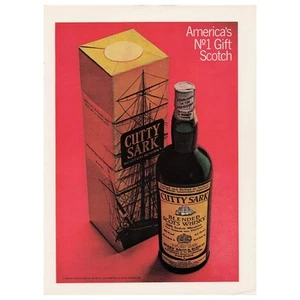 Cutty Sark Blended Scots Whisky Vintage Magazine Print Ad 1969 - Picture 1 of 1