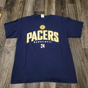 Indiana Pacers Paul George T-Shirt Blue Men's Size Large NBA #24 - Picture 1 of 11