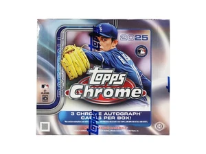 2025 TOPPS CHROME BASEBALL HOBBY JUMBO BOX - Picture 1 of 12