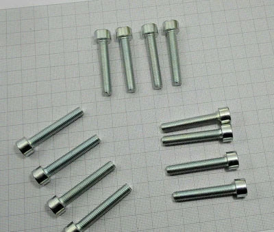 Vis M7 X 40 Mm 12 Pièces Inbus® 8,8 Moto M7X40 - Vis Intérieure Hexagonale - Photo 1/4