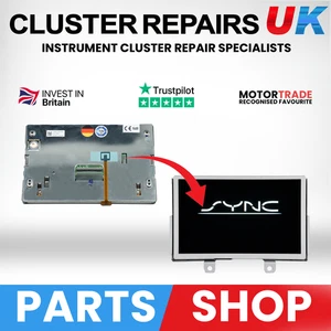 FORD C-MAX SYNC 2 NAVEGACIÓN POR SATÉLITE PANTALLA LCD OEM REPUESTO HÁGALO USTED MISMO REPARACIÓN - Imagen 1 de 5