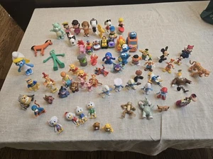 HUGE Lot 66 Misc Toys Figures-varying Styles-Disney, Gumby, Smurfs. Peanuts - Picture 1 of 12
