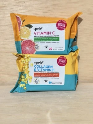 1-Epielle Vitamin C & 1-Collagen Makeup Remover Cleansing Wipes 30 Ea - Image 1 of 2