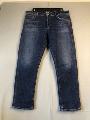 Pantalones de mezclilla Citizens of Humanity Emerson ajustados novio botón mosca tobillo para mujer 29 Foto 1 de 4