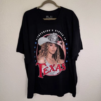 Рубашка Beyonce Cowboy Carter Tour XXL Everythings Bigger in Texas Houston Merch - Изображение 1 из 4
