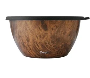 Kit de ensaladera de madera de teca S well 64 oz con bote a prueba de fugas para preparación de comidas - Imagen 1 de 10
