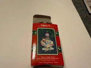 ENESCO MERRY MAKE OVER CHRISTMAS ORNAMENT 1992 MIB MISS MOUSE SERIE SELTEN - Bild 1 von 1