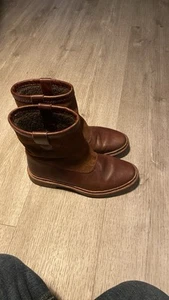 Clarks Trace Fern Women's Leather Boots Tan Combi, UK Size 5 D, EUR 38 - Picture 1 of 3