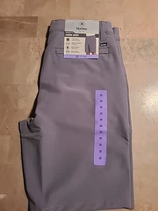 Hurley Men's Regular Fit Hybrid Shorts, Gray Size 30 NEW - Picture 1 of 2