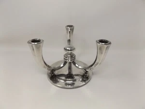 VTG DANISH MODERN GULLSMED 808 Sterling Candelabra Candle Holder Aalesund Norway - Picture 1 of 11