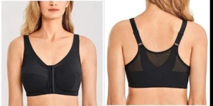 LAUDINE Women's Front Closure Wireless Bra, Back Support Posture Bra, (L002) - Picture 1 of 6