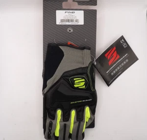 Five5 Motorcycle Gloves RS4 Grey / Fluro Yellow Size S - XXL Men's - Bild 1 von 11