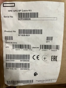 HPE DL38X Gen10 8-pin Cable Kit, Model: 871828-B21 - Photo 1/1