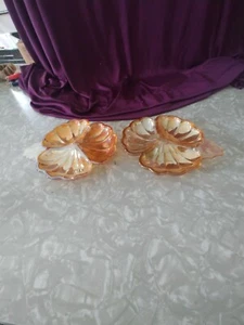 17 Ringelblume Karneval 3 Abschnitte Kleeblatt Bonboniere/Nussschale 17er Set - Bild 1 von 4