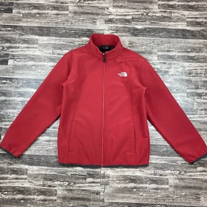 The North Face Fleece Lined Full Zip Jacket Boys Size L 14/16 in Red - Picture 1 of 5