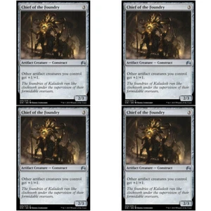 4 x CHIEF OF THE FOUNDRY Origins MTG NM Grey - Artifact Unc - Imagen 1 de 1