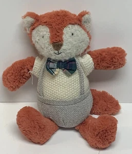 Anthropologie Junge Fuchs Plüsch Lovey Hosenträger grüne Fliege 12 Zoll orange Fuchs - Bild 1 von 6