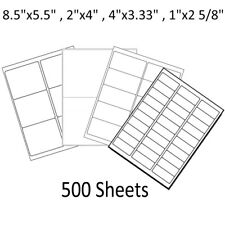 500 Sheets Premium Blank Shipping Labels Self Adhesive for Laser Inkjet Printer