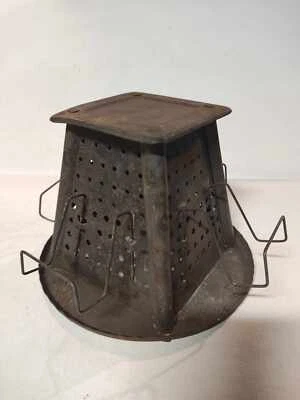 De colección. Estufa de camping de estaño de acero superior 4 - tostadora de rebanadas - primitiva Foto 1 de 4