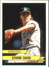 1989 (ATHLETICS) Panini Stickers #413 Storm Davis