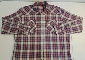 Wrangler Western Shirt Men's 2XL Multicolor Long Sleeve - Picture 1 of 9