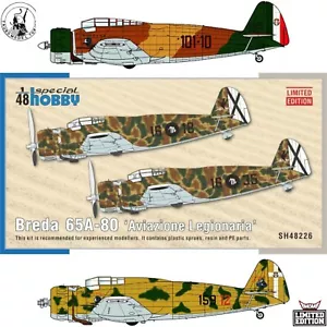 Breda 65A-80 ‘Aviazione Legionaria’ & Tauro Model Decal Regia Aeronaitica 1:48 - Foto 1 di 8