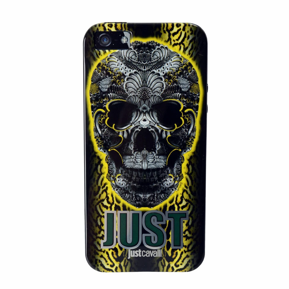 Cubierta antichoque Just Cavalli multicolor "tatuaje de calavera" para iPhone 5/5S Foto 1 de 3