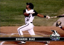 2017 Missoula Osprey Grandstand #9 Eduardo Diaz Dominican Republic Baseball Card