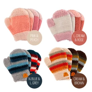 Soft Knit Mittens for Baby or Toddler - 2-Pack Gloves for Boys and Girls - Picture 1 of 8