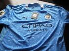 MANCHESTER CITY HOME PRO SHIRT WITH PREMIER LEAGUE CHAMPIONS BADGE.XXL NEW